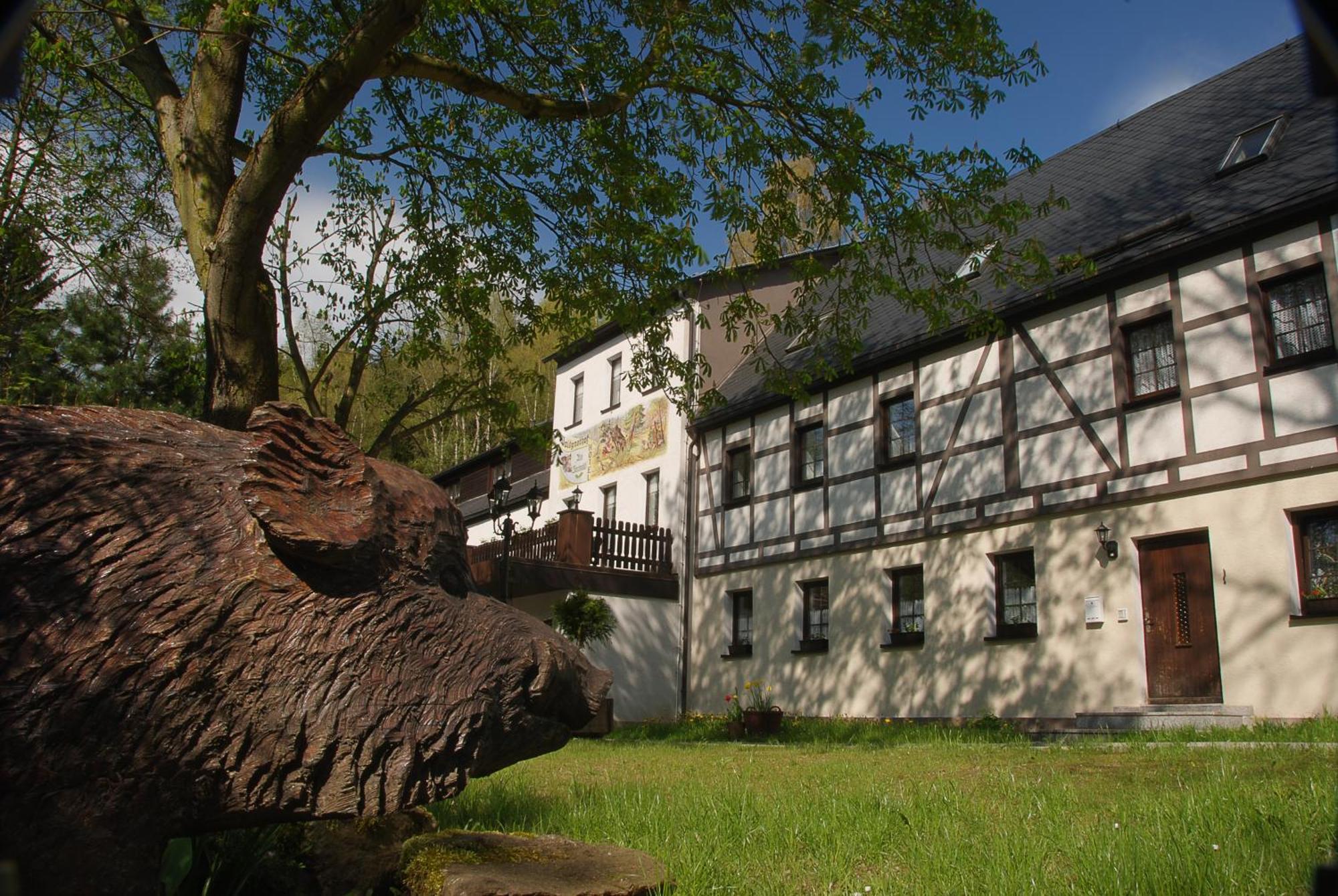 Waldgasthof & Hotel Am Sauwald Tannenberg Exterior photo